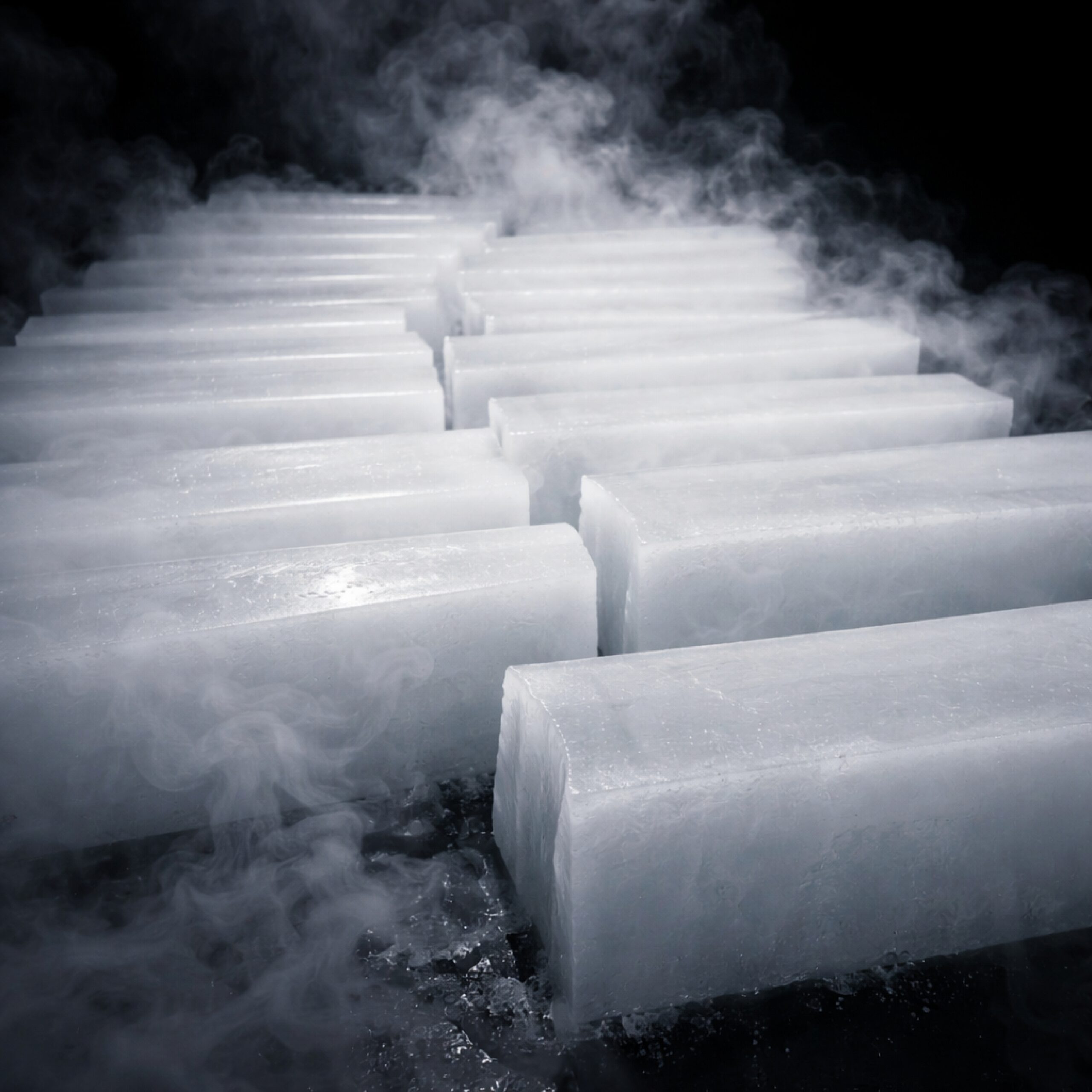 High Density Ice Slabs